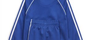 Blue Adult Unisex Lightweight Cotton Tracksuit Full Sleeve Drawstring Front Logo Sporty Design Breathable Polyester Winter Wear - Product Image 6
