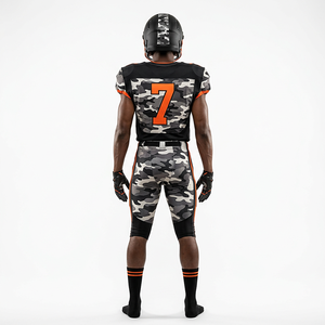 Conjunto de Uniforme de Fútbol Americano de Camuflaje para Hombre Adulto, Impresión Digital, Kit de Protección con Casco - Product Image 3