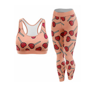 Customize 100% Quality Short Solid Canvas Legging Bra Sports Wear 2 Piece Long <b>Set</b> Skinny Fit Comfortable Custom Made Option - Product Image 3