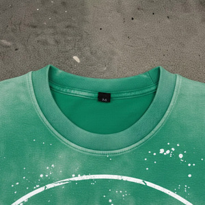 Camisetas Personalizadas para Hombre, 100% Algodón, Estilo Urbano, Gráficas, Cuello Redondo, Corte Holgado, Tejido Grueso de 200 Gramos, Impresión Digital - Product Image 3