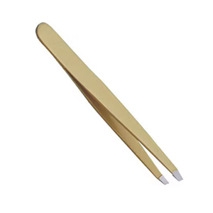 Eyebrow Tweezers Satin Finish Beauty Care Instrument Private Label Manufacturer Eyebrow Tweezers Precision Edge Grooming <b>Tool</b> - Product Image 2