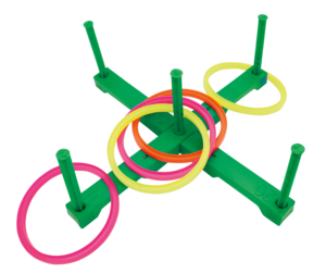 Jeu de lancer d'anneaux arc-en-ciel GISCO Factory Fun pour enfants de 3 à 6 ans, unisexe, taille standard, pour l'extérieur/l'intérieur, en plastique, sport - Product Image 4