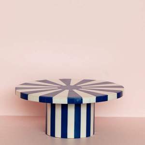 Support à gâteau en os incrusté à motif hexagonal, présentoir chic pour desserts et chocolats, idéal pour mariages, anniversaires, fêtes et décoration de table à la maison - Product Image 3