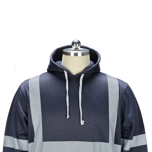 Sudadera con Capucha Reflectante de Alta Visibilidad para Hombre, Chaqueta Impermeable, Ropa de Seguridad Reflectante, Sudadera de Seguridad Vial - Product Image 6