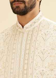 Traje de Boda Indio Pakistaní para Hombre, Salwar Kameez, Estilo Real, Bordado, Sin Arrugas, Protección Solar, Traje de Matrimonio - Product Image 3