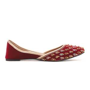 Maroon Fancy Khusa EC8195 Pisos de Mujer - Product Image 3