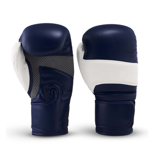 High Quality Leather Adjustable Wrist <b>Strap</b> Lightweight Boxing Gloves with Hook Loop Closure Non-Slip Features High Performance - Product Image 2