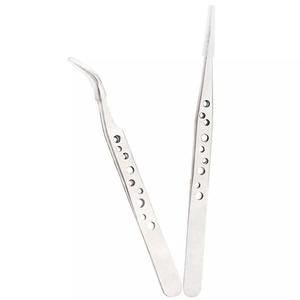 Pinzas para Pestañas de Acero Inoxidable de Color Sólido, Último Diseño para Hombres y Mujeres, Precio Económico - Product Image 4