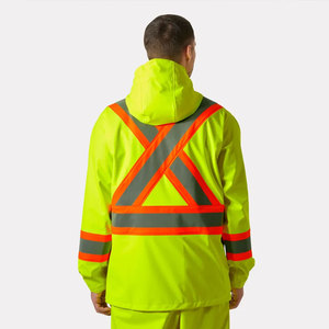 High Visibility Workwear Construction Reflective Security Jackets Softshell Safety Worker <b>Waterproof</b> Jackets - Product Image 4