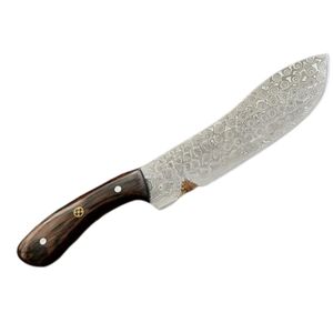 Couteaux de boucher professionnels avec lame rectangulaire large, poignée en bois confortable et étui en cuir pour la préparation de la viande - Product Image 5