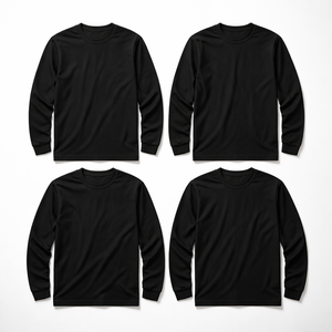 Venta al por Mayor de Camisetas de Manga Larga Transpirables para Mujer, Color Negro - Fabricante OEM Directo para Minoristas - Product Image 5