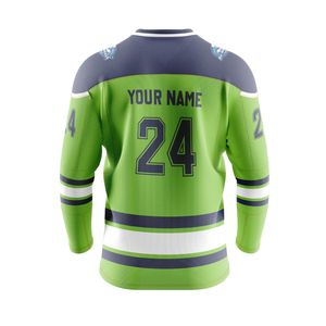 Jersey de Hockey sobre Hielo Personalizable para Hombre, Ropa Deportiva de Poliéster Bsci, ODM/OEM, Prendas del Metaverso Hechas en el Metaverso - Product Image 6