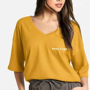 เสื้อยืดโอเวอร์ไซส์ผู้หญิง ผ้าฝ้าย 100% ขายส่ง น้ำหนัก 220 กรัม คอกลม ทรงปกติ แขนครึ่งตัว สีพื้น ใส่ได้ในฤดูร้อน แต่งลายปัก - Product Image 1