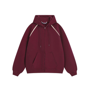 Low MOQ Classic Fit <b>Zip</b> Hoodie Men Cotton Polyester <b>Zip</b> Hoodie for Wholesale Apparel Buyers - Product Image 3