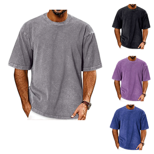 Camiseta Personalizada para Hombre, 300g, Algodón, Calidad de Lujo, Cuello Redondo, Hombros Caídos, Estilo Urbano, Oversize, Transpirable - Product Image 1