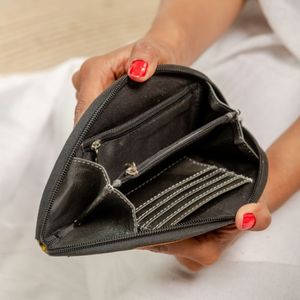 New Stylish Coin <b>Purse</b> Genuine Cowhide Fur Leather Multifunctional Card Holder Integrated Zipper Closure Women's <b>Small</b> Wallet - Product Image 4