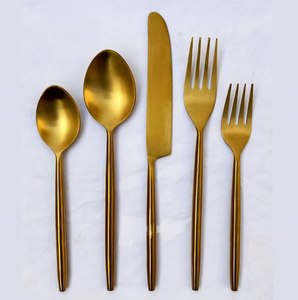 Amazing Design Flatware <b>Set</b> Stainless Steel Resin Handle Gold Finished Flatware 5 Piece Flatware <b>set</b> at very <b>cheap</b> factory Price - Product Image 5
