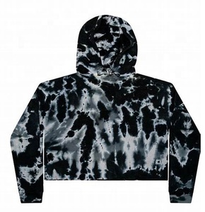 Sweat à capuche vierge en coton doux pour hommes de haute qualité en gros avec manches longues décontracté mode cravate-teinture impression vêtements d'hiver - Product Image 1