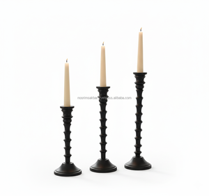 Bougeoir en aluminium plaqué or 2026 - Design d'art moderne pour la décoration de la maison, bougeoir unique et élégant - Product Image 1