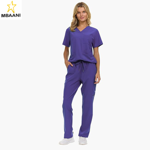 Women's <b>Scrub</b> <b>Set</b>, 9-Pocket Breathable & Stretchy Pants & Tops - Product Image 5