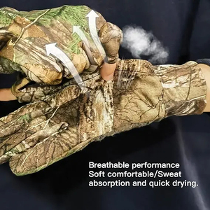 Gants de chasse convertibles camouflage – Mitaines tactiques à 2 doigts repliables – Gants de tir thermiques imperméables - Product Image 3