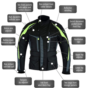 Blouson de moto en cuir pour homme, best-seller, confortable, respirant, séchage rapide, manches longues, personnalisable, pour l'extérieur - Product Image 5