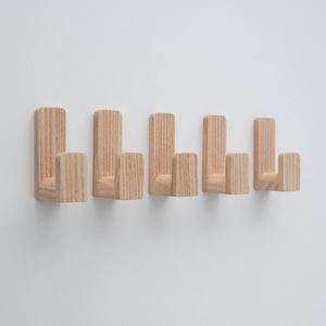 Solid Wood Utility <b>Wall</b> Hook - Product Image 2