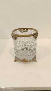 Glass and Brass <b>vase</b> Best New Look Design for Home, Hotel and Restaurant and Customized Size and Design. - Product Image 4