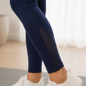 Leggings de Yoga de Cintura Alta para Maternidad, Color Sólido, Transpirables, de Spandex y Poliéster, Leggings Deportivos para Mujer - Product Image 5