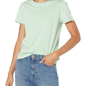 Camiseta Corta Oversize para Mujer con Bolsillos, Transpirable, para Entrenamiento de Invierno, 100% Algodón, Antiarrugas, Secado Rápido, MOQ Bajo, Envío Rápido - Product Image 4