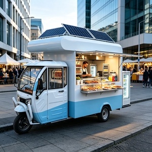 Chariot de restauration professionnel pour shawarma avec grill vertical et station de sauce à l'<span class=keywords><strong>ail</strong></span> pour la cuisine du Moyen-Orient - Product Image 1