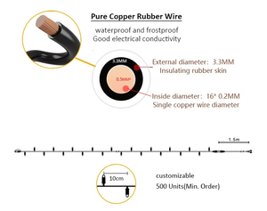 Trong nhà/ngoài trời dẫn đèn cổ tích với IP65 đánh giá giáng sinh trang trí đèn dây cho sử dụng trong nhà và ngoài trời - Product Image 6