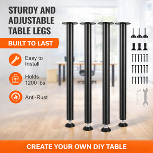 Stainless Steel <b>Square</b> Midcentury Heavy Duty Dining <b>Table</b> Legs Easy Installation Home Office Living Room Hotel Use Binh Phuoc - Product Image 5
