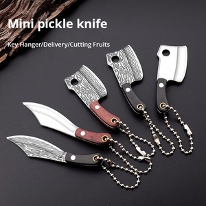Couteau de poche micro-lame fixe en acier inoxydable avec poignée en cuir, décapsuleur et mini-couteau écologiques personnalisés en gros - Product Image 3