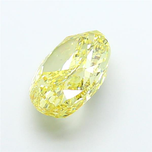 Diamant de laboratoire jaune intense, exquis et raffiné, certifié CVD, taille ovale, pierre précieuse scintillante, pour la création de bijoux fins et luxueux. - Product Image 6