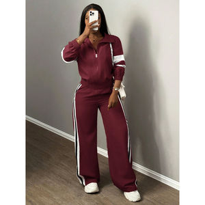 Survêtement Femme Personnalisé en Gros, Survêtement Femme de Haute Qualité, Nouveau Survêtement Femme Tendance, Survêtement Sportif Respirant pour Femme - Product Image 1