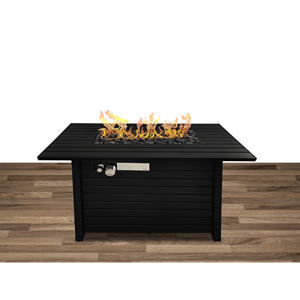 Mesa de Acero para Fogatas de Exterior con Tapa para Uso con Propano/Gas Natural - Product Image 1
