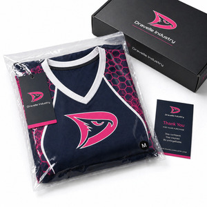 Wholesale Sublimated Cheerleading Uniform Custom Pink Hexagon Design Women's Teamwear Outfit & Pleated <b>Skirt</b> - Product Image 5