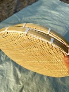 Juego de 6 bandejas redondas de bambú tejidas a mano para secar y servir, en 6 tamaños, para hierbas, alimentos y productos agrícolas - Product Image 3