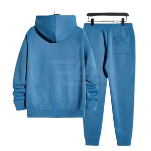 Ensemble de vêtements de rue élégants pour hommes, survêtements à capuche, tissu respirant, tenue décontractée pour la salle de sport et l'entraînement, look moderne pour un style de vie actif - Product Image 2