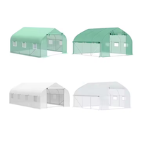 Serre de jardin portable haut de gamme en acier thermolaqué et traité thermiquement, avec structure robuste, facile à assembler