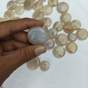 Piedra de Luna de Tanzania Premium, Piedra Plana para la Palma de la Mano, Cristal Curativo Natural, Diamante en Bruto para Meditación, Equilibrio de Chakras, Decoración - Product Image 4