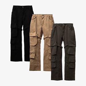 Pantalon Cargo Prix Usine Tissu Lavé Direct Usine pour Collections de Vêtements de Vacances et de Détail - Product Image 6