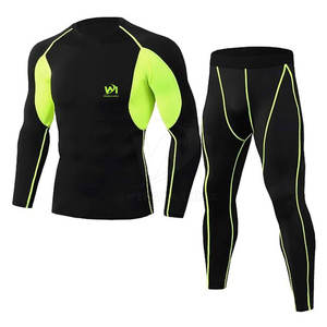 Combinaisons de compression pour hommes, taille personnalisée, différentes couleurs, vente en gros, séchage rapide, prix bas, combinaisons de compression pour la remise en forme - Product Image 1