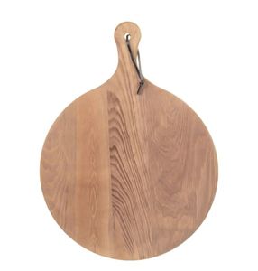 Tabla de cortar de madera natural para cocina, para cortar verduras, frutas, carne, pan, queso, superficie gruesa y duradera - Product Image 3