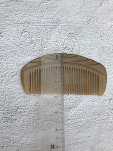 Natural Organic High Quality Durable Buffalo Horn Polished <b>Love</b> Style Handmade Anti-Static Wide-Tooth Hair Comb Art Collectible - Product Image 5