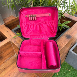 กล่องเก็บเครื่องสำอางเครื่องหนังแบบมีสไตล์กล่องเครื่องสำอางกล่องเครื่องสำอางทำมือกล่องจัดระเบียบในห้องน้ำโต๊ะเครื่องแป้งดีไซน์ใหม่ - Product Image 4