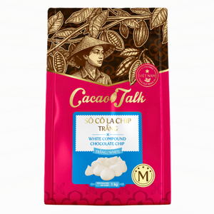 Chocolat blanc halal en gros, en vrac, pour pâtisseries, biscuits et gâteaux, avec pépites de cacao, 1 kg, OEM/ODM - Product Image 1