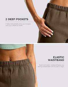 Ensemble de survêtement en molleton côtelé à col ras du cou et poignets resserrés, grande taille, personnalisable avec logo pour femme - Product Image 2