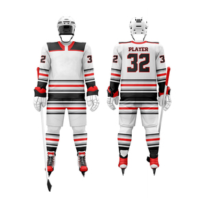 Uniforme de hockey sobre hielo, jersey y pantalones deportivos premium diseñados con tela transpirable y duradera para juegos competitivos - Product Image 6